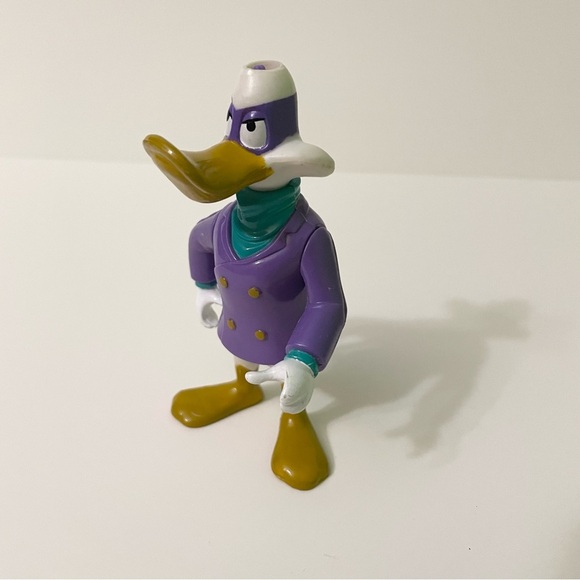 Vintage 1991 Darkwing Duck 4” Figure Disney Ducktales Playmates No Hat - Picture 15 of 16